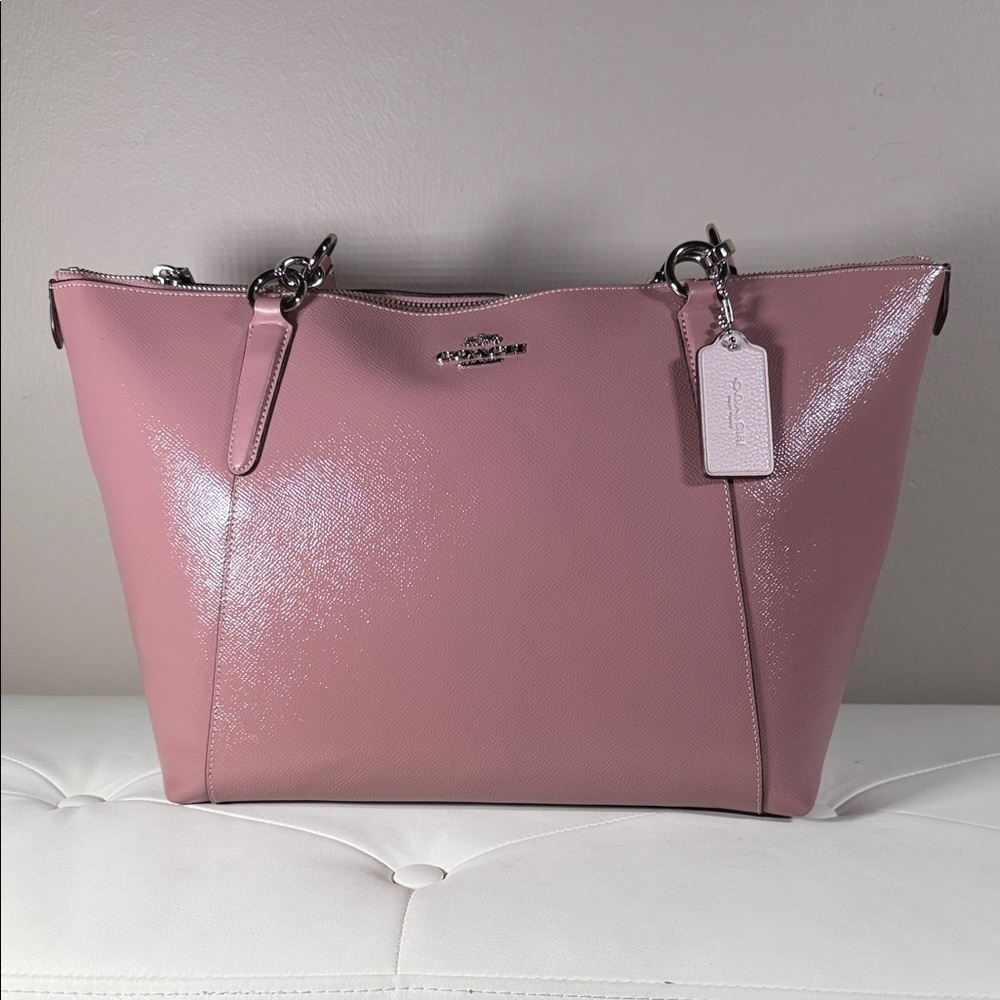 Coach Blush Pink Leather Tote